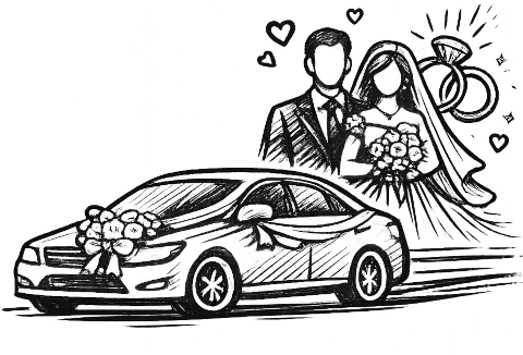 Preprava osôb na svadbu